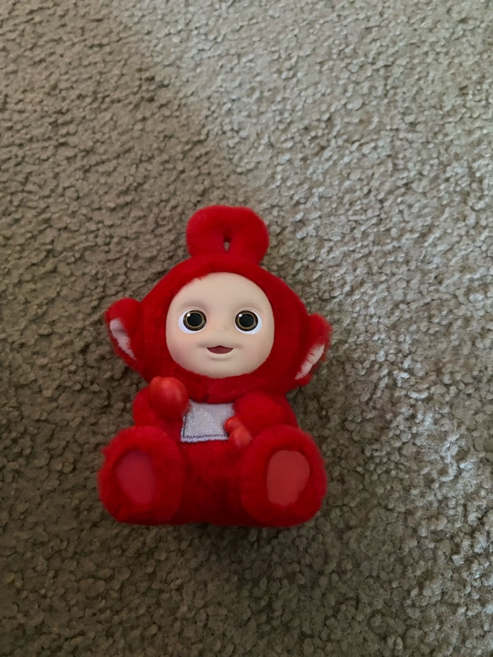 Red Plush Baby Doll Stuffed Toy - Soft Cuddly Companion